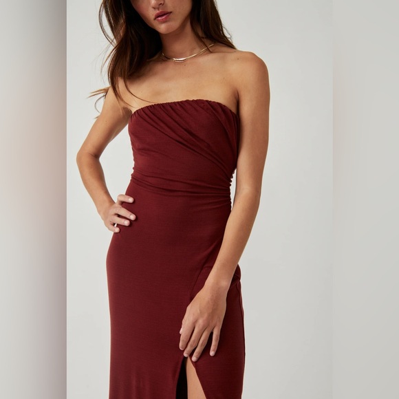 FREE PEOPLE | Hayley Midi Dress Sz M - Picture 3 of 5